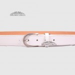 Ремень женский GIADA PELLE BELT 202107 Кожаный Универсальный WHITE floater Белый/Бежевый