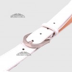 Ремень женский GIADA PELLE BELT 202107 Кожаный Универсальный WHITE floater Белый/Бежевый