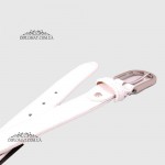 Ремень женский GIADA PELLE BELT 202107 Кожаный Универсальный WHITE floater Белый/Бежевый