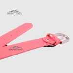 Ремень женский GIADA PELLE BELT 202107 Кожаный Универсальный PINK floater Красный/Розовый