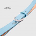 Ремень женский GIADA PELLE BELT 202107 Кожаный Универсальный L.BLUE floater Синий