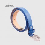 Ремень женский GIADA PELLE BELT 202107 Кожаный Универсальный D.BLUE  floater Синий