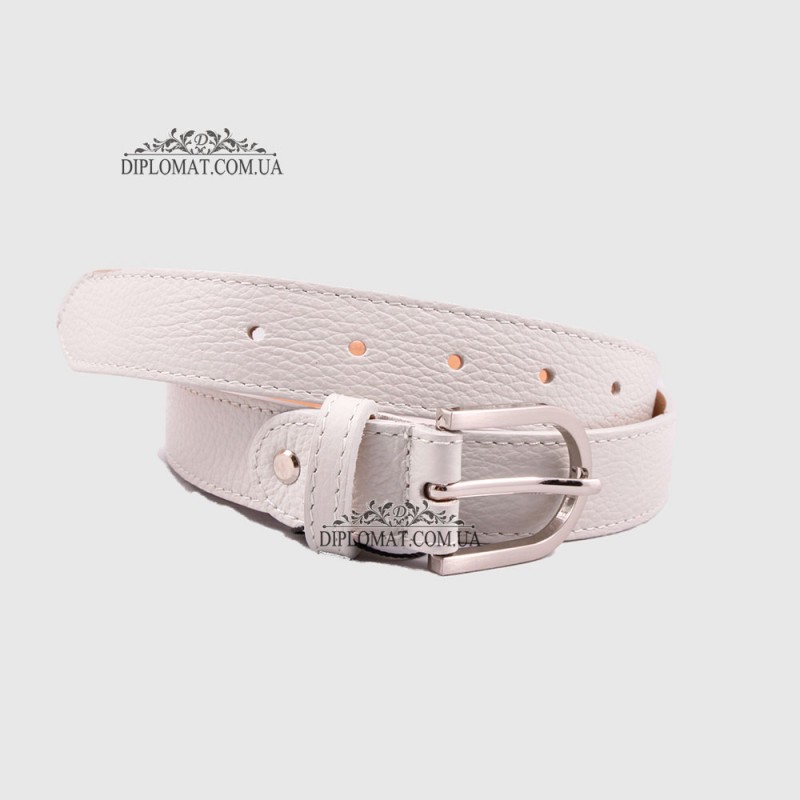 Ремень женский GIADA PELLE BELT 202107 Кожаный Универсальный NUDE FLOATER Пудра