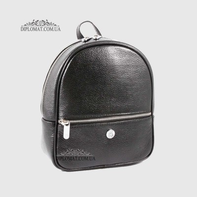 Рюкзак женский KARYA 6005 Кожаный45 Black