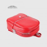 Рюкзак женский KARYA 6005 Кожаный 46 RED Красный/Розовый