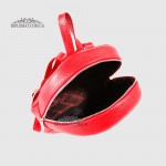Рюкзак женский KARYA 6005 Кожаный 46 RED Красный/Розовый