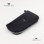 Ключница TERGAN 090 Кожаная на металлической молнии SIYAH VEGETAL Черный