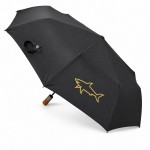 Дизайнерский мужской зонт автомат Три Слона TSL-661B Shark Black черный 
