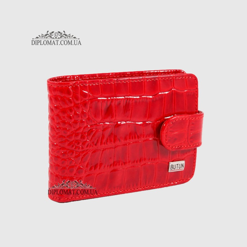 Визитница кожаная для дисконтных карт BUTUN 859  006006 Красный