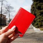 Обложка под ID паспорт BUTUN 153 Кожаная 004006 Красный