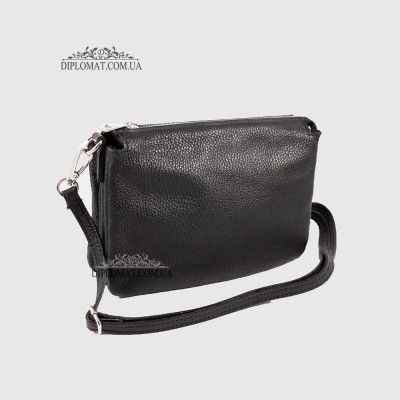 Сумка Женская Кожаная EMANUELA FERRETTI 85032 Ремень через плечоBLACK floater