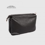 Сумка Женская Кожаная EMANUELA FERRETTI 85032 Ремень через плечо BLACK floater Черный