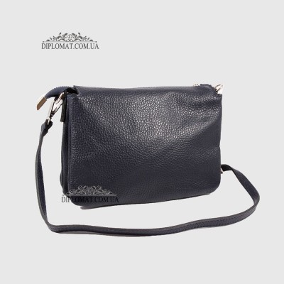 Сумка Женская Кожаная EMANUELA FERRETTI 85032 Ремень через плечоD.BLUE  floater