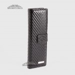 Визитница кожаная для дисконтных карт KARYA 0012  124 Лаковая черная  