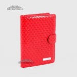 Визитницы кожаные для дисконтных карт KARYA 0015  122 Красная 