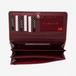 Кошелек женский кожаный TERGAN 5818   BORDO FLOATER Бордовый 