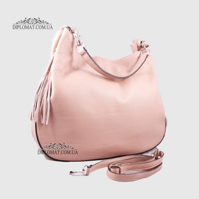 Сумка Женская EMANUELA FERRETTI 2121 на плечо Кожаная БольшаяNUDE FLOATER