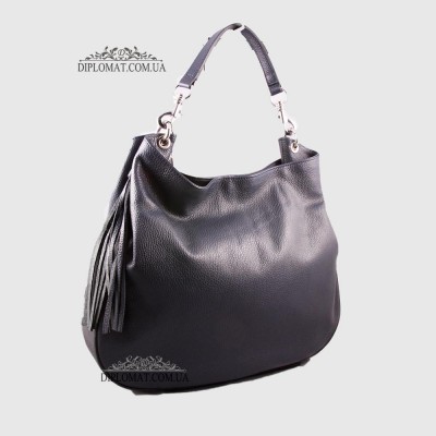 Сумка Женская EMANUELA FERRETTI 2121 на плечо Кожаная БольшаяD.BLUE  floater