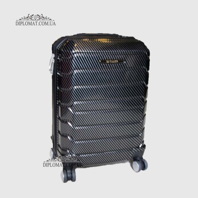 Чемодан на колесах поликарбонат GUARD 010603 CARBON BLACK ЧерныйРазмер M  ( 21 x 50 x 33 cm 2,47 кг)