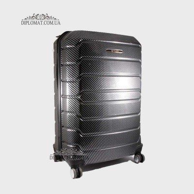Чемодан на колесах поликарбонат GUARD 010603 CARBON BLACK ЧерныйРазмер XL ( 28 x 75 x 47 cm 4,24 кг)