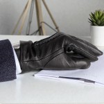Перчатки мужские BALISA 611 из  натуральной кожи оленя,  подкладка плюш