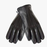 Перчатки мужские BALISA 611 из  натуральной кожи оленя,  подкладка плюш