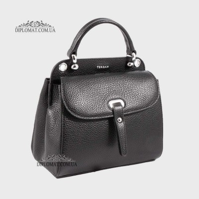 Сумка Женская Кожаная TERGAN 79349 SIYAH FLOATER NIKEL