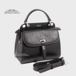 Сумка Женская Кожаная TERGAN 79349  SIYAH FLOATER NIKEL 