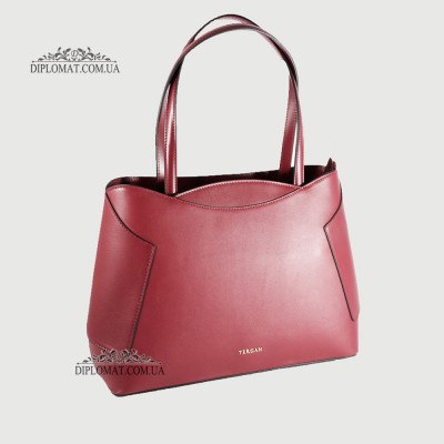 Сумка Женская Кожаная TERGAN 79382 BORDO ARSEL/BORDO ANALIN