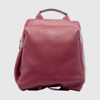 Женский кожаный рюкзак TERGAN 79384 BORDO FLOATER Бордовый
