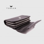 Клатч мужской (Барсетка)  TERGAN 2195 На 2 отделения на молнии и Верхней ручкой SIYAH LATIGO Черный