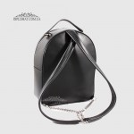 Рюкзак женский VALIENTE 1055 с одним накладным карманом PRADA Black Черный