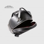 Рюкзак женский VALIENTE 1055 с одним накладным карманом PRADA Black Черный