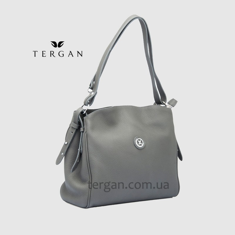 Сумка Женская Кожаная TERGAN 79450  GRI FLOATER Чр
