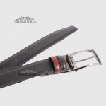 Ремень RINO 6711145229822 кожаный двухсторонний Черный и Коричневый  STD трендовый  цвет