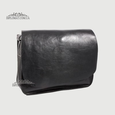 Сумка Мессенджер Кожаная Через плечо BELLINI Capalbio 62 BLACK vegetal