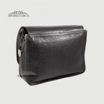 Сумка Мессенджер Кожаная Через плечо BELLINI Capalbio 62  BLACK vegetal Черный