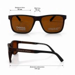 Солнцезащитные очки POLARIZED PD-P6719 C2 Brown Поляризация Матовая оправа Защита UV400