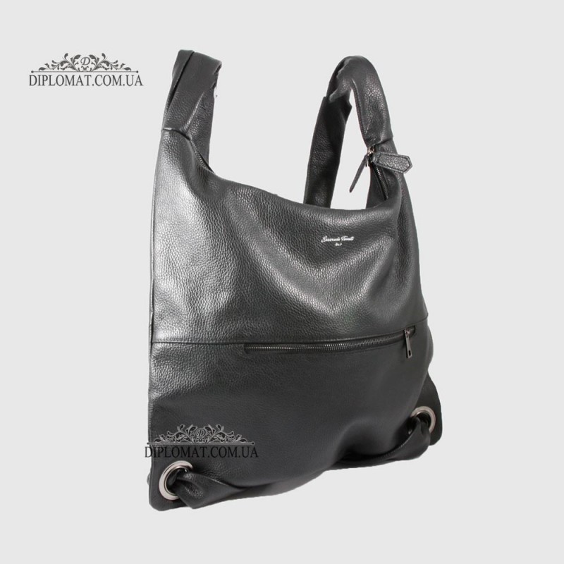 Сумка/Рюкзак EMANUELA FERRETTI 562074 Женская Кожаная  BLACK floater Черный
