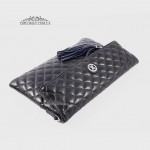Сумка-Клатч женская Кожаная На цепочке TERGAN 78064   LACIVERT METIS Синяя